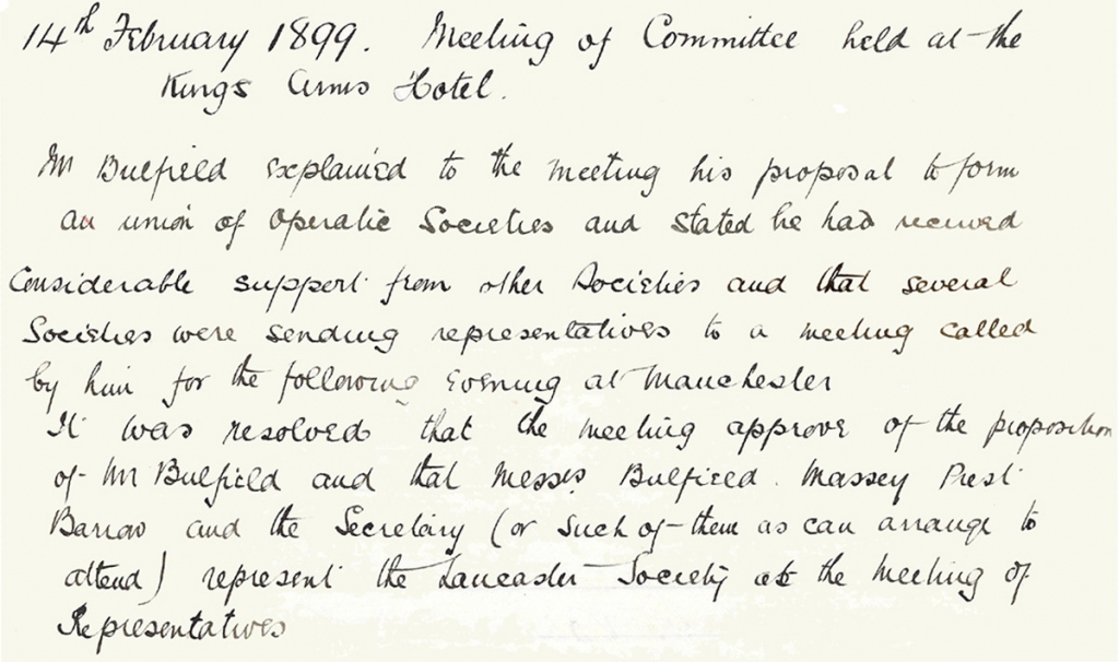 From the LADOS Minutes - 14th February 1899 From the LADOS Minutes - 14th February 1899